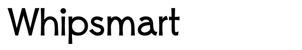 Whipsmart font preview